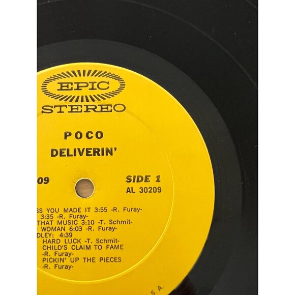 Poco "Deliverin" Vinyl Record LP Epic KE 30209 First Pressing - Picture 6 of 8